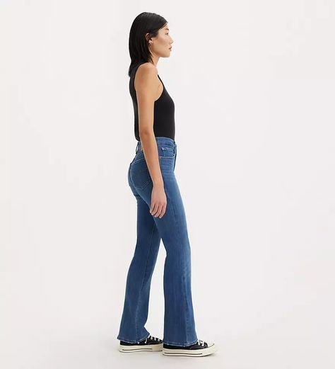 726 High Rise Flare Women's Jeans - Medium Wash | Levi's® US Levis 726 Flare Outfit, Flare Outfits, Flare Outfit, Levi Bootcut Jeans, High Rise Bootcut Jeans, Xmas List, Levi’s Jeans, Light Spring, Tattoo Styles