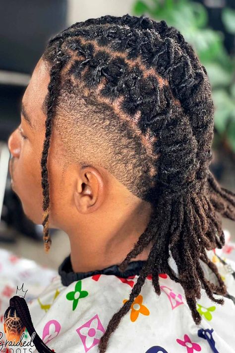 Dreadlocks For Men: How To Get And Maintain - Mens Haircuts Dreadlock Maintenance White, Re Twist Dreads Men, Mens Locs Hairstyles Short, Dreadlock Braid Styles Men, Dreadlock Hairstyles Medium Length, Loc Styles For Men Short, Men Dreads Styles Black Man, High Top Loc Styles For Men, Dread Braids Men