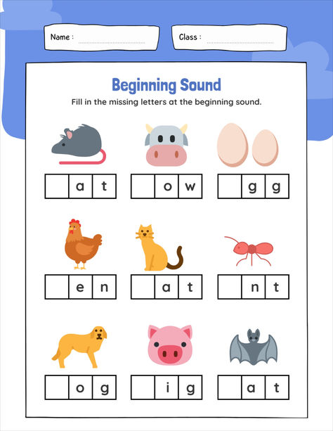 25 pages of different sheets of Beginning sound and fill in the blank for grade schoolers Kids Worksheet, Risk Management Strategies, English Activities For Kids, Study English, Kids Worksheets, Kids Worksheets Preschool, Worksheets Preschool, Beginning Sound, Teaching Toddlers