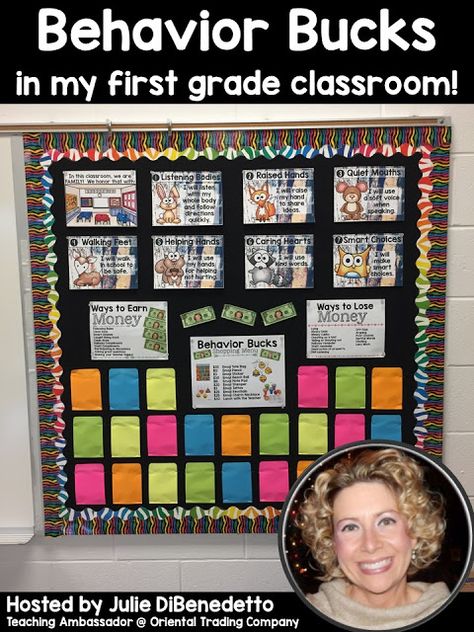 Behavior Bucks Celebrating Smart Choices in the Classroom! First Grade Reward System, Classroom Bucks Reward System, Behavior Management First Grade, Classroom Economy Elementary, First Grade Behavior Management Ideas, Teacher Bucks, Behavior Bucks Reward System, Classroom Behavior System, Classroom Cash