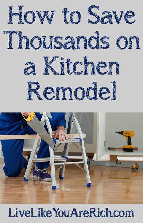 How to Save Money on a Kitchen Remodel #LiveLikeYouAreRich Remodeling On A Budget, Budget Kitchen Remodel, Home Improvement Loans, New Kitchen Cabinets, Diy Remodel, Kitchen Remodeling Projects, Kitchen Remodel Ideas, Kitchen On A Budget, Kitchen Redo