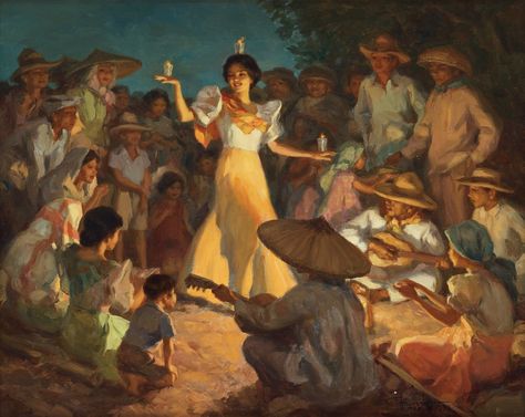 [#aesthetic] [#wallpaper] Filipino Traditional Clothing, Fernando Amorsolo, Squad Pictures, Filipino Art, Graphic Design Infographic, Filipino Culture, Interior Design Sketches, 19th Century Art, Impressionism Art