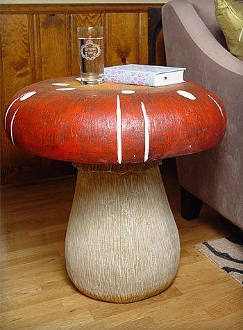 Mushroom Side Table, Mushroom Stool, Baby Nurseries, Mushroom Decor, Nurseries, My New Room, New Room, My Dream Home, Baby Nursery