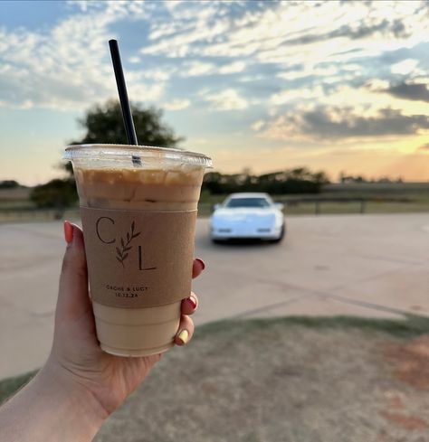 Congrats to Cache and Lucy!! ☕️🥂💌 Coffee Inclination had the honor of serving their guests coffee!! Both the bride and groom looked amazing! The sunset was awesome!! And we can’t get over these custom coffee sleeves!! Custom Coffee Sleeves, Groom Looks, Coffee Sleeve, Custom Coffee, The Sunset, Get Over It, Bride And Groom, The Bride, Canning