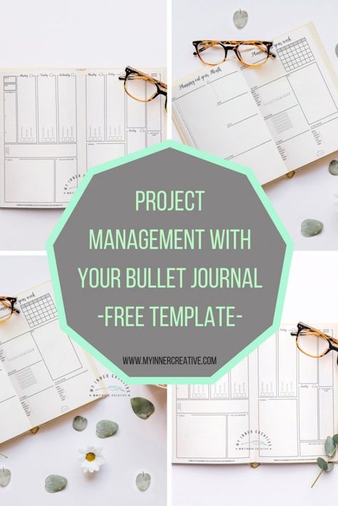 Project Management with Bullet Journaling (Free Template) | My Inner Creative. organization printables Bullet Journal Project Management, Bullet Journal Project Planning, Bill Organization Printables, Bullet Journal Work, Agenda Organization, Excel Tips, Free Planner Stickers, Project Management Templates, Journal Project