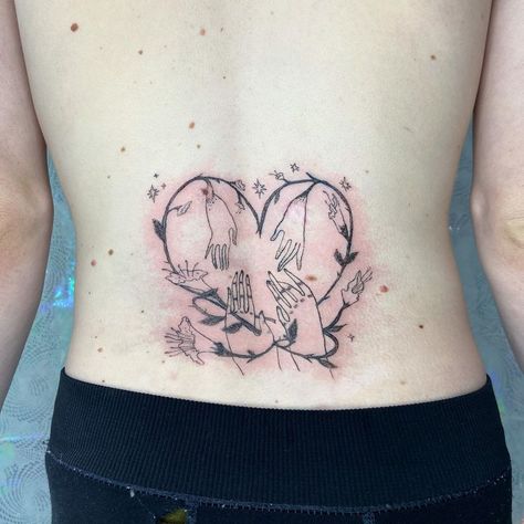 Devin Lindley on Instagram: “Thorny heart and hands for Pretty❤️” Print Tattoos, Paw Print Tattoo, Paw Print, Tattoos, On Instagram, Instagram