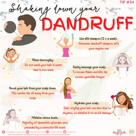 #asimplereminderfromNurseGelle  
#dandruffcontrol 
#dandruffproblem 
#Dandruff  
#dandruffproblems  
#haircaretips Dandruff Shampoo, Itchy Scalp, Mild Shampoo, Dandruff, Hair Care Tips, My Health, Stay Healthy, Dead Skin, How To Stay Healthy