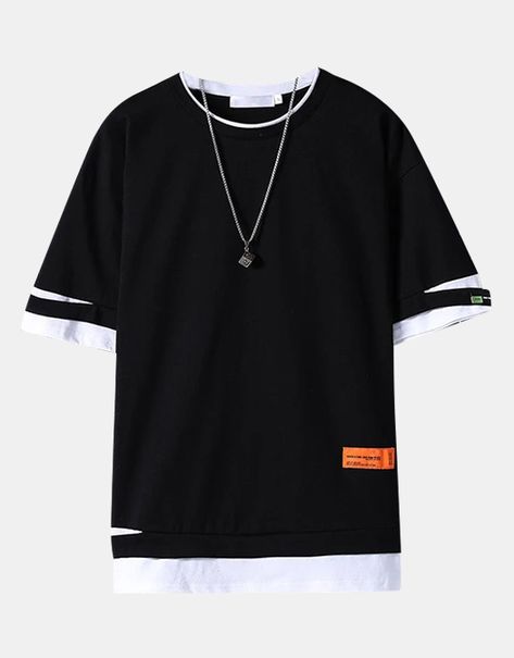 The Forefront Of Fashion / Mens Fashion Clothing / Styles Changeable And Fashionable #Trend#Fashion#Leisure Enby Outfits, Outfits Men Streetwear, Korean Fashion Street Casual, Techwear Outfits, Urban Clothing, Baggy Cargo Pants, White Shirt Men, Men Streetwear, Color Block Sweatshirt