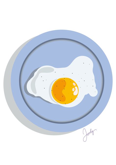 Vector Food Illustration, Egg For Breakfast, Vector Illustration People, Food Illustration Design, Day Illustration, Food Illustration Art, Simple Canvas Paintings, Food Painting, Best Friends Shoot