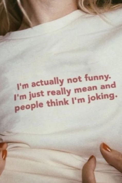 Here I share T-shirts that I like Silly Shirt, Funky Shirts, Funny Statements, Slogan Shirts, Weird Quotes Funny, Funny Tshirt Design, Slogan Tshirt, Doing Me Quotes, Not Funny