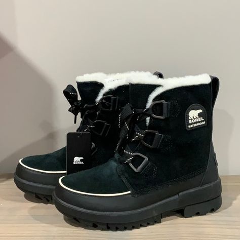 NWT!  Women’s Sorel Tivoli Black Boots size 7.  Waterproof! Sorel Explorer Joan Boot, Winter Snow Boots Women, Brown Winter Boots, Sorel Tivoli, Sorel Winter Boots, Womens Waterproof Boots, Sorel Boots, Waterproof Winter Boots, Wedge Ankle Boots