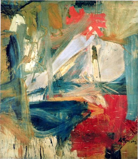 Willem de Kooning | February, 1957 Franz Kline, Expressionist Artists, Willem De Kooning, Soyut Sanat Tabloları, Action Painting, Abstract Expressionism Art, Jackson Pollock, Abstract Expressionist, Abstract Paintings