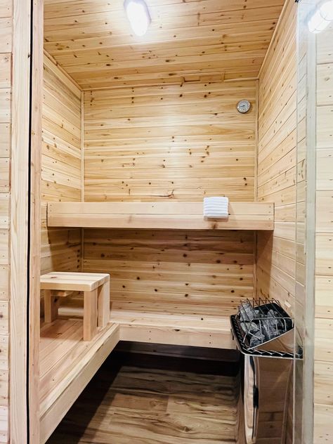 Building a Sauna at Home: Easier Than You Think Closet Sauna, Target Wallpaper, Sauna At Home, Building A Sauna, Diy Sideboard, Diy Marble, Entryway Mirror, Wall Opening, Diy Electrical