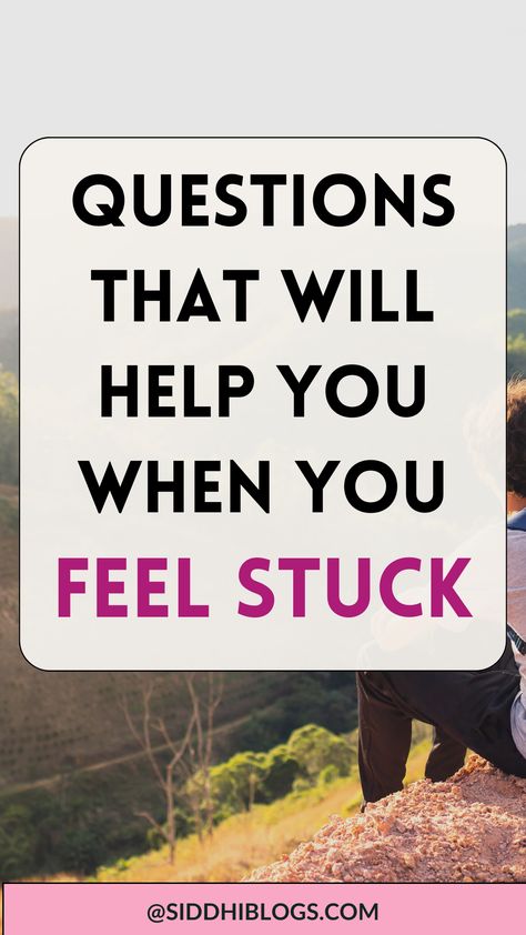 Feeling Stuck? Read this guide to discover Powerful Questions to navigate when you feel stuck in life. What to do when you feel stuck | Life Reset Tips | Turn Your Life Around | Feel better | Self-Reflection Questions | Journal Prompts | Self-discovery | stop feeling stuck | how to reset your life | life goals | improve your life | life-changing questions | questions to ask yourself | How to find yourself #positivemindset #selfdiscovery #lifechangingquestions Questions Journal, Reset Your Life, Powerful Questions, Life Reset, Emotion Words, Feeling Stuck In Life, Stuck In Life, Turn Your Life Around, Stop Feeling