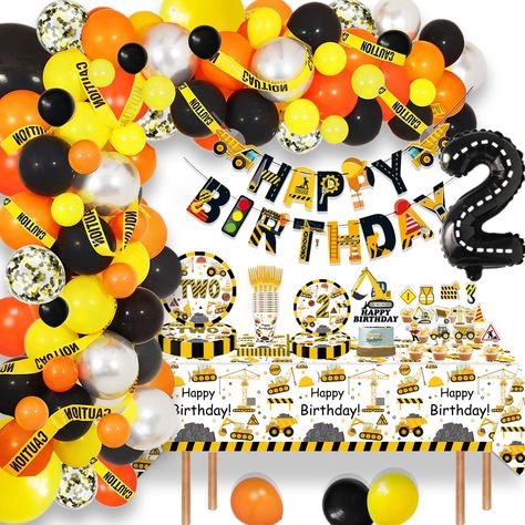 PRICES MAY VARY. Many Occasions: Construction 2nd birthday party supplies are great to decorate Construction 2nd birthday party, Construction two years old party, Dump Truck second birthday party, etc. Construction two years old party supplies can make your party theme more distinct, and the party atmosphere more high. Construction Theme Design: A construction theme party decorations set will make you satisfied, this construction birthday decorations tableware set is designed with classic constr Construction 2nd Birthday Party, Construction 2nd Birthday, Construction Theme Party Decorations, Bday Party Decorations, Construction Truck Birthday, Construction Birthday Decorations, Birthday Party Plates, Construction Theme Party, 2nd Birthday Party