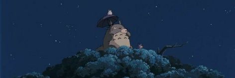 Studio Ghibli Cover Photo Facebook, Ghibli Widget Long, Totoro Notion Cover, Ghibli Twitter Banner, Notion Cover Studio Ghibli, My Neighbor Totoro Header, My Neighbor Totoro Banner, Totoro Header, Studio Ghibli Twitter Header