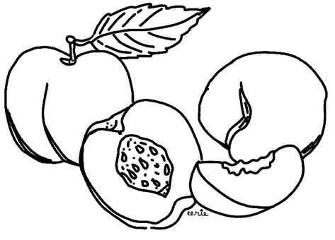 Peach Fruit Tattoo, Peach Outline Tattoo, Traditional Peach Tattoo, Cartoon Peach Tattoo, Simple Peach Tattoo, Peach Tattoo, Peach Pit, Tatting, Tattoos