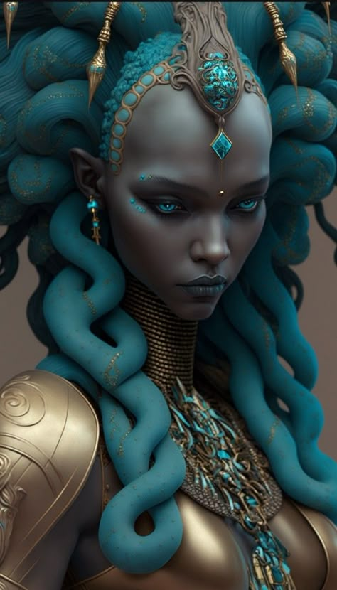 Hilarious Dogs, Afrofuturism Art, Traditional Healer, Medusa Art, Scifi Fantasy Art, Arte Alien, Black Goddess, Alien Concept Art, Laugh Out Loud