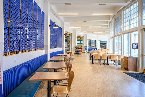 Higher Education - Queens University University Dining Hall Design, University Dining Hall, College Dining Hall, Queens University, Cafeteria Design, Queen's University, Communal Table, Hall Interior Design, Hall Interior