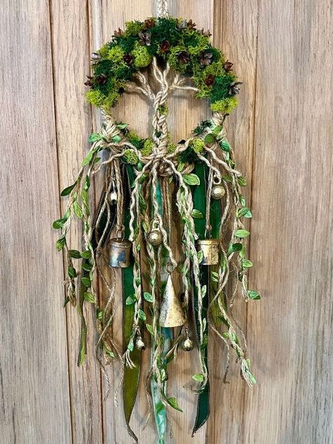 Witchy Store, Pagan Home Decor, Celtic Crafts, Bedroom 2023, Tree Of Life Crafts, Morris Dancers, Carillons Diy, Boho House Decor, Diy Dream Catcher Tutorial