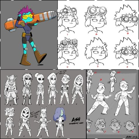 (Early concepts of Ash), (Final space), (Season 2) Final Space Character Design, Final Space Concept Art, Caracter Designer Cartoon, Caracter Designer, Concept Reference, Space Animation, Space Character, Character Reference Sheet, Final Space