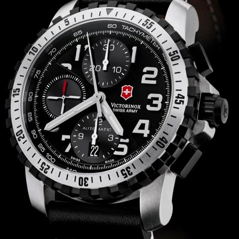 Casual Victorinox Swiss Army Watches, Victorinox Watches, Army Watches, Chrono Watches, Swiss Army Watches, Skeleton Watches, Victorinox Swiss Army, Amazing Watches, Military Watches