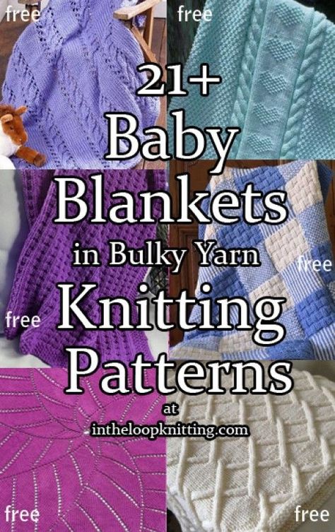 Quick Baby Blanket Knitting Patterns | Beautiful Skills - Crochet Knitting Quilting | Bloglovin’ Baby Blanket Knitting Patterns, Baby Blanket Knitting Pattern Easy, Easy Blanket Knitting Patterns, Knit Baby Blanket Pattern Free, Easy Knit Baby Blanket, Free Baby Blanket Patterns, Loop Knitting, Knitting Patterns Free Blanket, Easy Baby Blanket