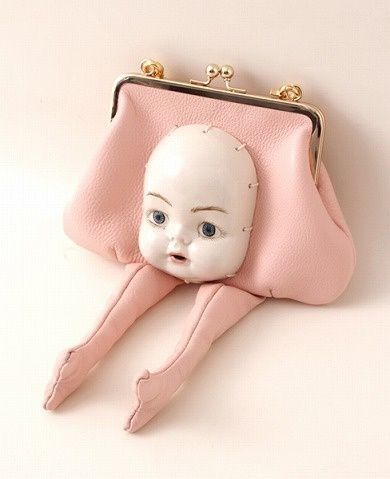 Weird Bags, Marisa Ramirez, Creepy Dolls, Doll Parts, Doll Head, Plastic Bags, Pastel Goth, Altered Art, Baby Doll