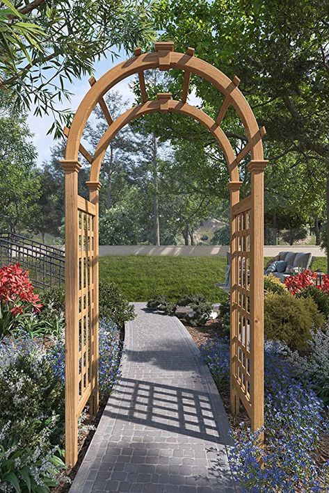 Cedar Arbor, Metal Arbor, New England Arbors, Wood Arbor, Cedar Garden, Wooden Trellis, Garden Arbor, Water Based Stain, Garden Trellis