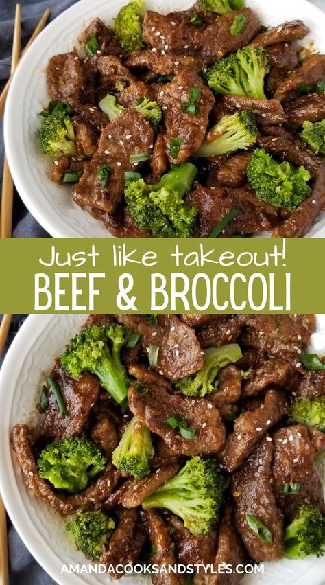 Mongolian Beef And Broccoli Recipe, Beef With Broccoli Recipe, Easy Mongolian Beef, Asian Dish, Mongolian Beef Recipes, Beef Strips, Beef And Broccoli, Broccoli Recipe, Mongolian Beef