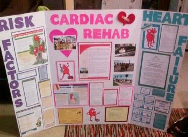 Cardiac Rehab Poster Board Cardiac Rehab Week, Trifold Poster Board Ideas Medical, Career Project Poster Board, Career Poster Board Ideas, Hosa Competition, Tri Fold Poster Board, Poster Board Ideas, Tri Fold Poster, Cardiac Rehab