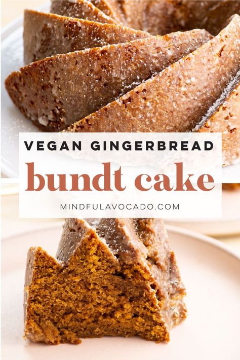 Gingerbread Bundt Cake, Perfect Cake Recipe, Christmas Cake Recipe, Recipe For Christmas, Vegan Frosting, Cake Calories, Vegan Gingerbread, Cake Video, Vegan Christmas Recipes