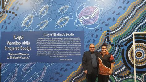 Mandurah Visitor Centre unveils new welcome to country art installation | Community News Aboriginal Culture, Country Design, Art Installation, Indigenous Art, Visitor Center, Country Art, Aboriginal Art, The Building, Flora And Fauna