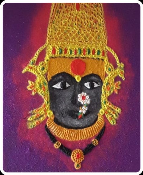 Celebrate Dussehra by making these beautiful rangoli design of mahalakshmi Devi. Dushera Rangoli Designs, Mahalakshmi Rangoli Design, Navratri Rangoli Designs Latest, Devi Rangoli Designs, Dussehra Rangoli Designs, Devi Rangoli, Rangoli Painting, Sanskar Bharti Rangoli Designs, Kolhapur Mahalaxmi