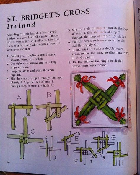 St Bridget’s Cross, Bridget Cross How To Make, Brigid Cross How To Make, St Brigid Cross Diy, Brigid Cross Diy, Diy Brigid Cross, How To Make Brigid Cross, Imbolc Brigid Cross, Brigids Cross How To