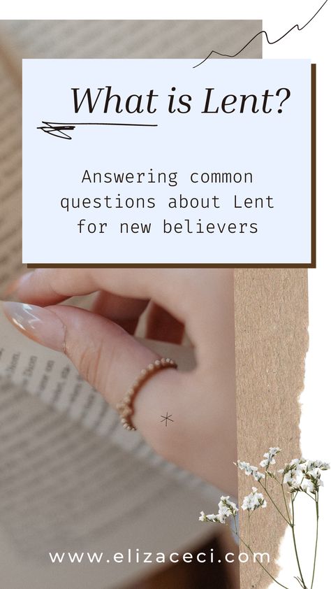 Let’s look at the common questions about Lent. Like, what is lent? How do I participate? What does fasting for Lent mean? What’s the importance of the number 40 I keep seeing in the Bible? Let’s talk about it. Whether you’re a new believer of you’ve been a Christian your whole life every Lent season brings different experiences. Lent gives us this opportunity to go deeper with your relationship with Jesus. Read more on the blog. Fasting For Lent, Lent Fasting, Lent Readings, What Is Lent, Lent Season, Number 40, Relationship With Jesus, Open Ended Questions, Bible Study Topics