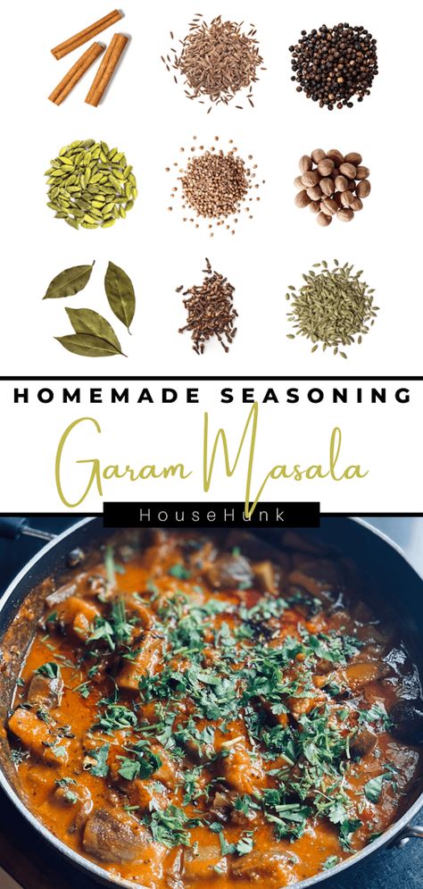 Spice up your culinary adventures with this Homemade Garam Masala Seasoning recipe. Perfect for adding an exotic touch to your favorite Indian dishes. Masala Seasoning, Homemade Garam Masala, Garam Masala Recipe, Homemade Curry Powder, Garam Masala Spice, Homemade Curry, Spice Blends Recipes, Masala Spice, Homemade Spice Blends