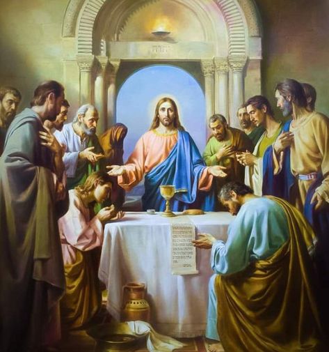 Jesus Last Supper, Cross Pictures, Jesus Christ Painting, Jesus Photo, The Last Supper, Jesus Christ Art, Christ The King, Stations Of The Cross, Pictures Of Jesus Christ