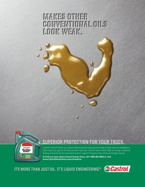 Castrol Oil Oil Ads, Travel Brochure Design, Castrol Oil, Car Advertising Design, Design Campaign, Nail Designs Pictures, Light Speed, Graphic Design Brochure, Social Media Advertising Design