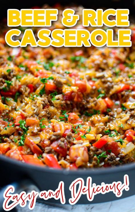 Do you love casseroles? This beef and rice casserole is one of my favorites. It’s easy to make, and it’s always a hit with my family. Plus, it’s healthy and affordable – what more could you want? Goulash With Rice, Ground Beef Rice Veggies, Hamburger Rice Vegetable Casserole, Ground Beef Mixed Vegetables And Rice, Ground Beef And Rice Recipes Healthy, Rice Beef Casserole, Easy Caseroles, Ground Beef Recipes For Dinner Easy Hamburger Casserole, Rice And Beef Recipes