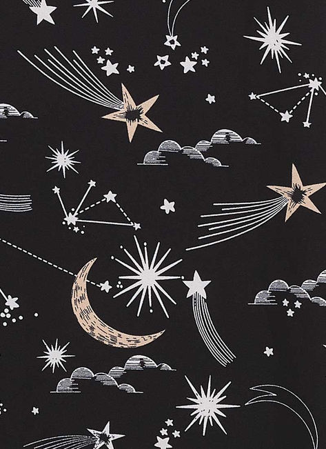 Celestial Pattern Wallpaper, Celestial Print Pattern, 90s Celestial Pattern, Star Constellations Illustration, Black And White Constellation Wallpaper, Space Stars, Black Swan, Pattern Art, Stars