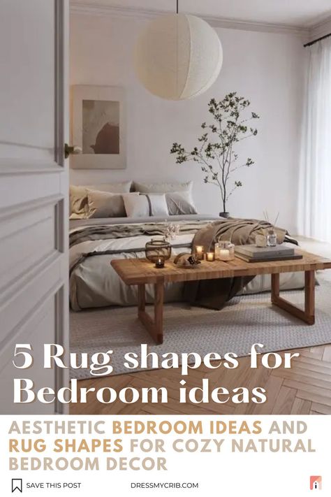 Explore 5 Rug shape ideas for incorporating earth-toned neutrals into your bedroom decor. From cozy bedroom rugs to exquisite ivory pieces, explore a range of options to elevate your space. Embrace the calming influence of earth tones with these carefully curated design inspirations. Suitable for coastal beach neutral bedroom, modern boho bedroom, mid century, scandinavian and japandi interiors. Find the best ivory rugs, neutral rugs, handtufted rugs by using our rug visualization function. Neutral Bedrooms With Pop Of Color, Irregular Rugs, Bedroom Rugs Under Bed, Bedroom Mid Century, Ivory Rugs, Bedroom Rug Placement, Neutral Bedroom Ideas, Rugs Neutral, Modern Boho Bedroom