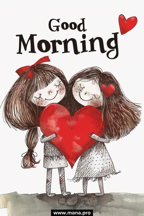 Sister Cartoon Images, Goodmorning Cute Images Aesthetic, Good Morning Cute Images, Friends Cartoon Images, Cartoon Characters Images, Morning Cartoon Images, Sister Cartoon, Good Morning Cartoon Images, Cute Morning Quotes