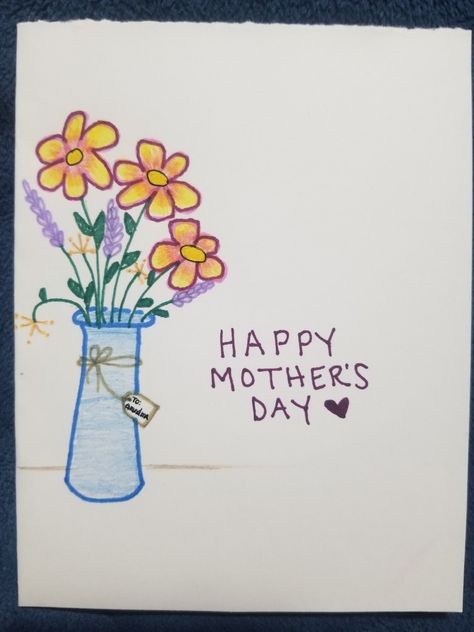 Mother's Day card 2022 for Grandma Kathy Sketches For Mother’s Day, Grandmother's Day Card, Mother’s Day Card Ideas Grandma, Mothers Day Card Inspo Aesthetic, Cute Drawings For Grandma, Funny Mother’s Day Cards For Grandmas, Grandma Birthday Card Ideas, Mother’s Day Card For Grandma, Mother’s Day Doodles