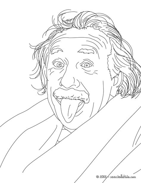 ALBERT EINSTEIN German physicist and Nobel laureate colorin page Albert Einstein Drawing Easy, History Coloring Pages, Forest Coloring Book, Enchanted Forest Coloring, Coloring Pages Inspirational, Bible Verse Coloring, Elephant Drawing, German History, Colouring Printables