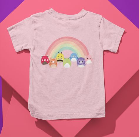 Squishmallow Clothes, Aphmau Wallpaper, Squish Mellow, Kids Tshirt, Size Chart For Kids, Handmade Kids, Birthday Tutu, Rainbow Kids, Eco Bag