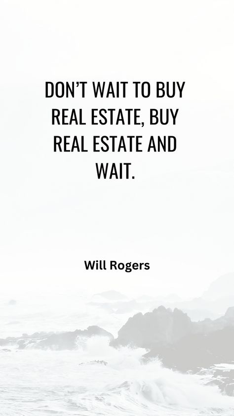 Don’t wait to buy real estate, buy real estate and wait." 🏠⏳ Embrace the power of real estate investment as a vehicle for long-term wealth growth. Instead of waiting for the perfect moment, take action now and acquire property, allowing time to work its magic through appreciation and passive income generation. . #RealEstateInvesting #WealthBuilding #InvestmentOpportunity #PropertyOwnership #PatiencePaysOff #FinancialGrowth #PassiveIncome #InvestNow #FinancialFreedom #LongTermStrategy Real Estate Business Plan, Buy Real Estate, Income Property, Real Estate Investment, Real Estate Business, Real Estate Buying, Perfect Moment, Wealth Building, Business Plan