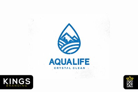 Client : Aqua Life Category : Premium Mineral Water Mineral Water Logo, Water Logo Design, Cleaning Company Logo, Military Logo, Water Packaging, How To Clean Crystals, Water Logo, Mountain Logos, Sports Team Logos