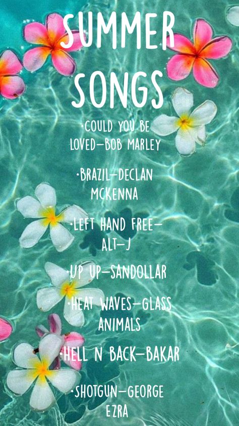 #summer #OBX #Summerplaylist #Playlist #summervibes #summersongs #summerplaylist2024 #sounds of summer Good Summer Songs, Summer Bucket List For Teens, Road Trip Playlist, Summer Songs Playlist, Party Playlist, Upbeat Songs, Summer Playlist, Sleepover Things To Do, Song Suggestions