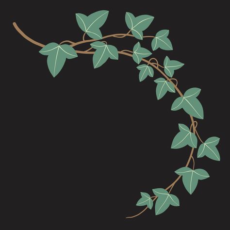 Simplicity ivy freehand drawing flat design. Ivy Border Design, Freehand Drawing, Border Vector, Ivy Vine, Vector Art Design, Ivy Plants, Cute Backgrounds, Flat Illustration, Border Design